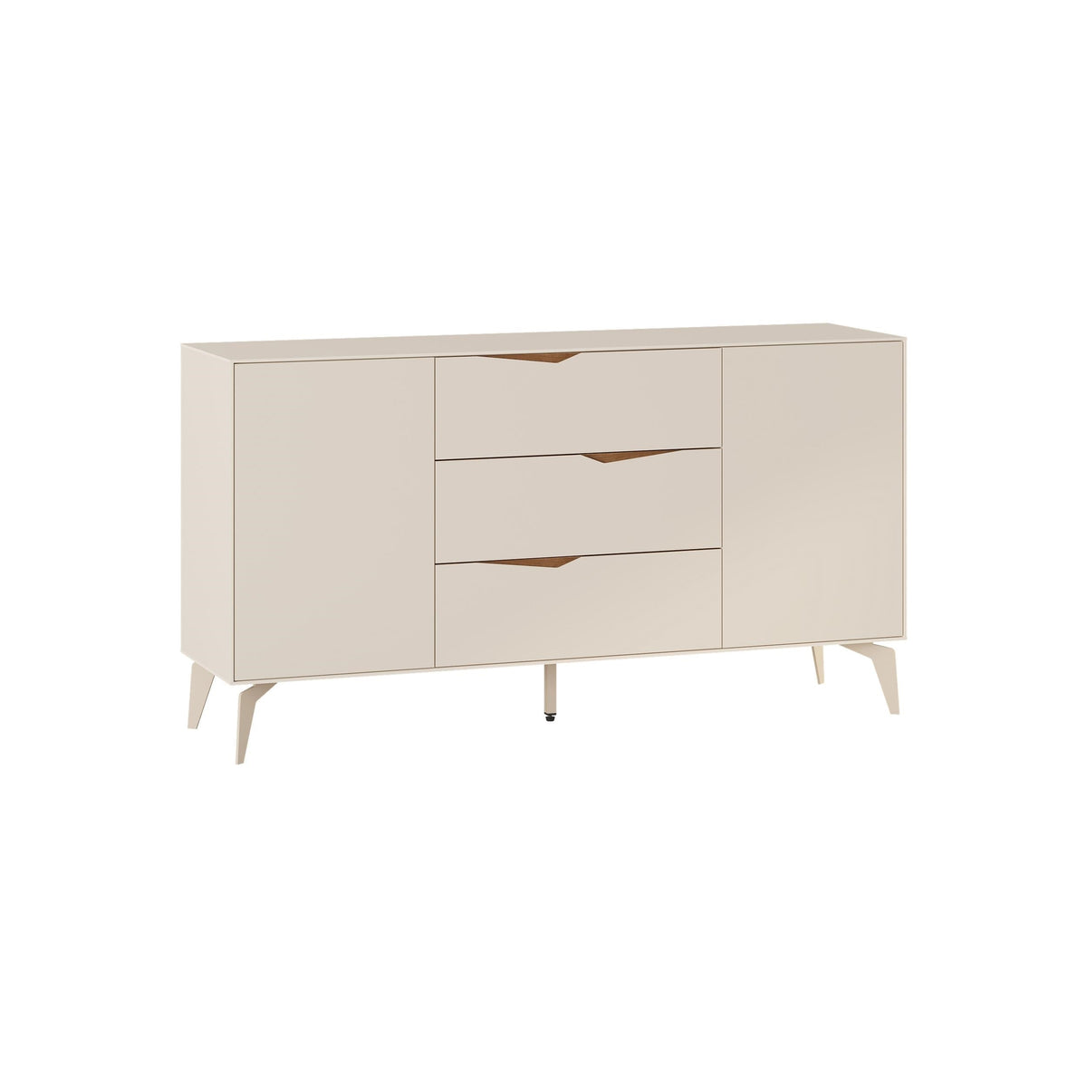 Console bahut Jaden 3 tiroirs 2 portes Sandstone 150 x 40 x 81,2 cm