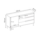 Bahut contemporain Arch 150cm