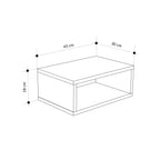 Table de chevet murale Brik – Table de nuit flottante – Design moderne