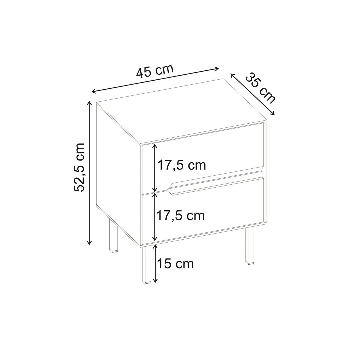 Table de chevet Arch Modern