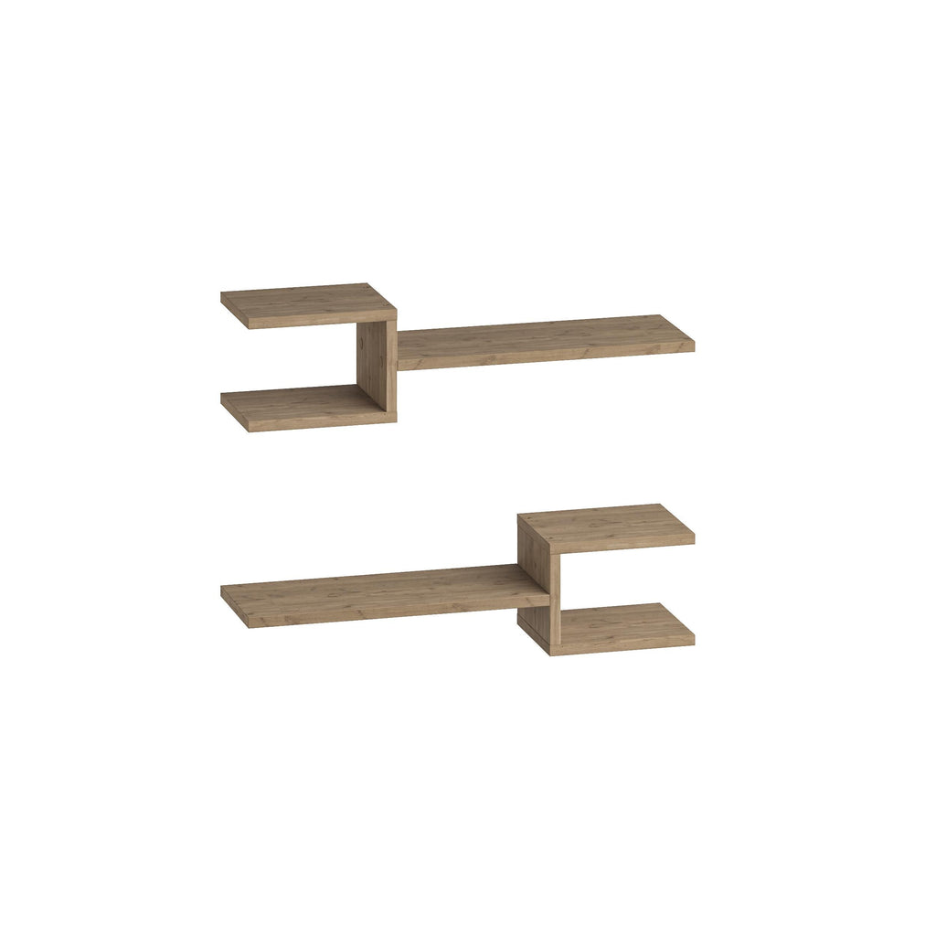 Lot d'étagères flottantes modernes Fork 18,2 cm de profondeur