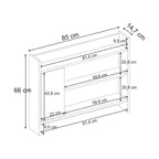 Étagère murale Fleet – Unité murale de 85 cm avec placard