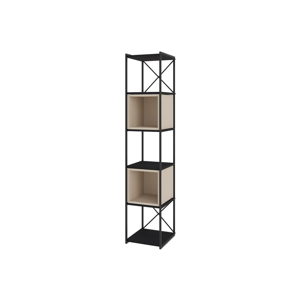 Ensemble Bibliothèque Industrielle Vale Mini 39 x 36,2 x 179 cm