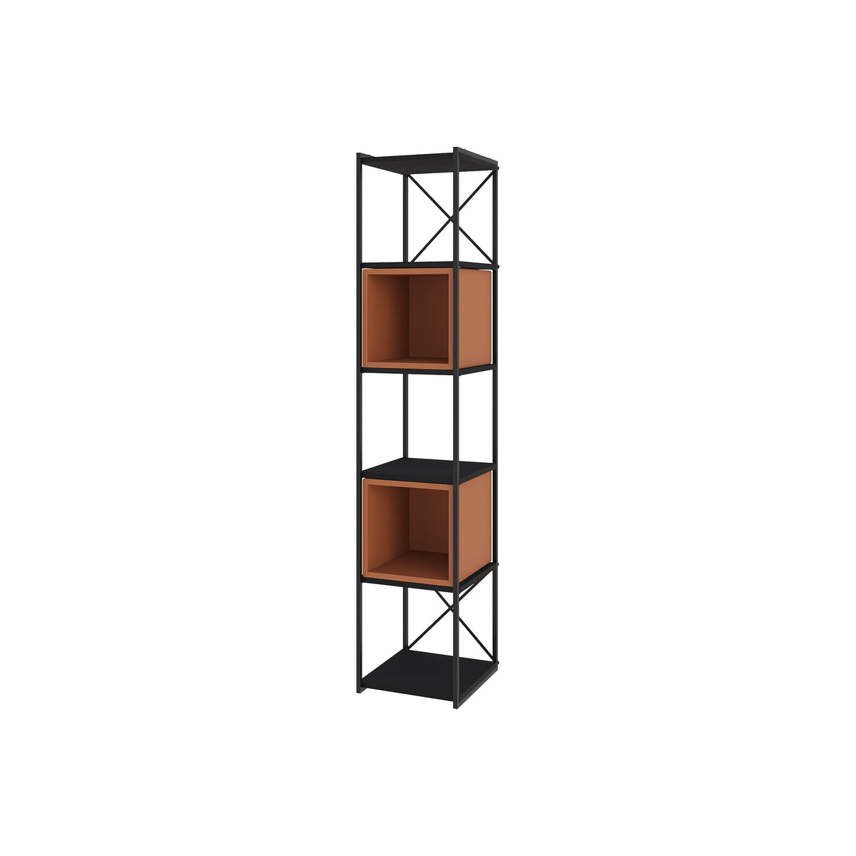 Ensemble Bibliothèque Industrielle Vale Mini 39 x 36,2 x 179 cm