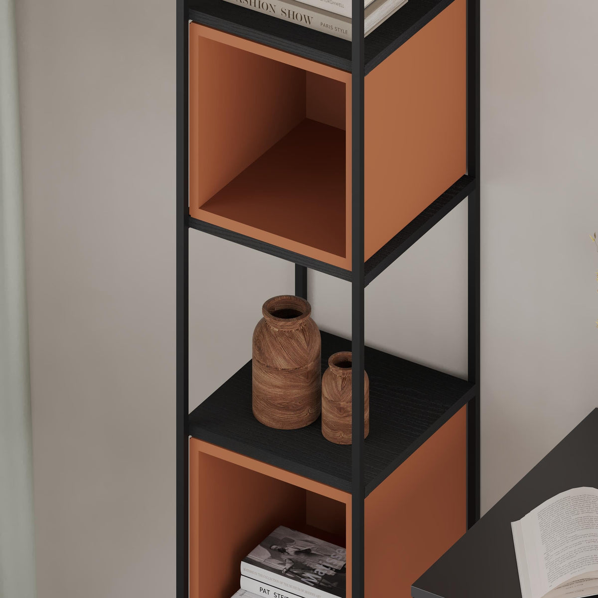 Ensemble Bibliothèque Industrielle Vale Mini 39 x 36,2 x 179 cm