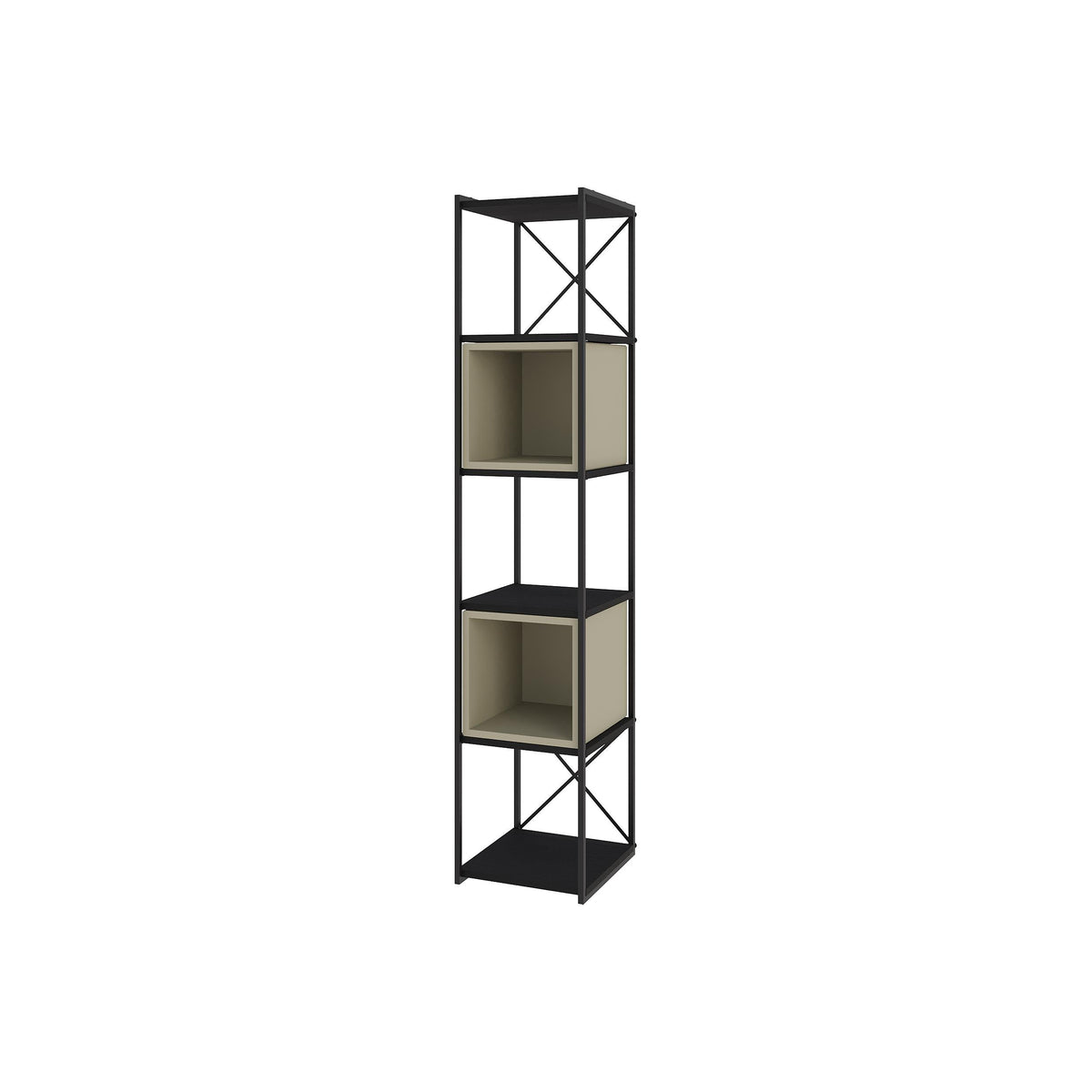 Ensemble Bibliothèque Industrielle Vale Mini 39 x 36,2 x 179 cm
