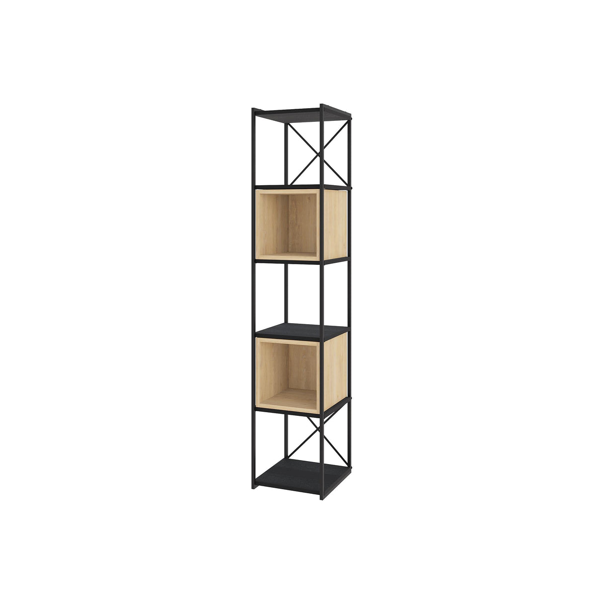 Ensemble Bibliothèque Industrielle Vale Mini 39 x 36,2 x 179 cm