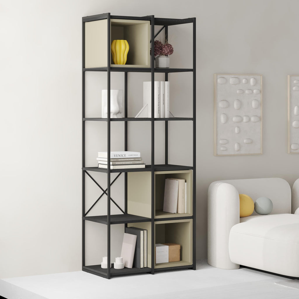 Ensemble Bibliothèque Industrielle Vale Midi 39 x 70,7 x 179 cm