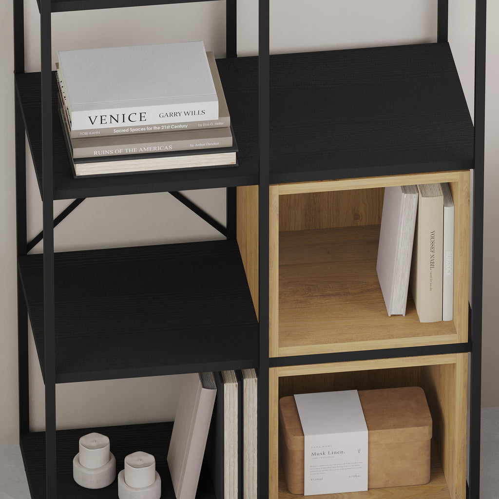 Ensemble Bibliothèque Industrielle Vale Midi 39 x 70,7 x 179 cm