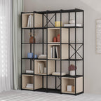 Ensemble bibliothèque industrielle Vale Maxi 39 x 140 x 179 cm