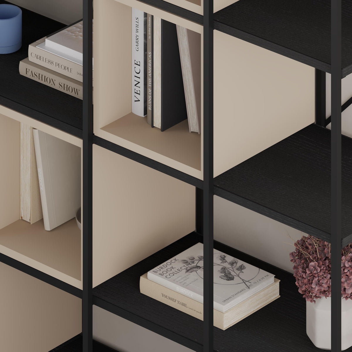 Ensemble bibliothèque industrielle Vale Maxi 39 x 140 x 179 cm