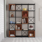 Ensemble bibliothèque industrielle Vale Maxi 39 x 140 x 179 cm