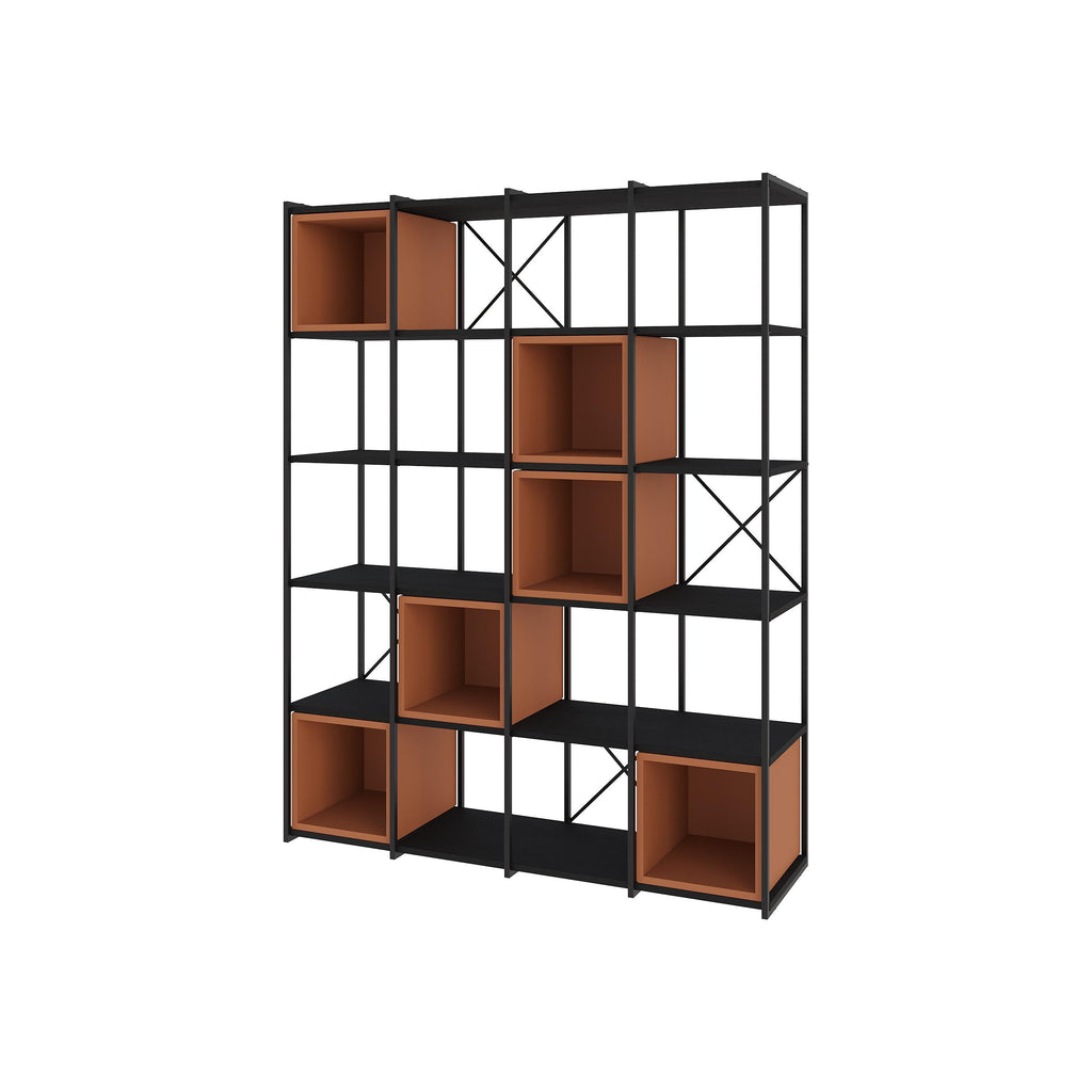 Ensemble bibliothèque industrielle Vale Maxi 39 x 140 x 179 cm
