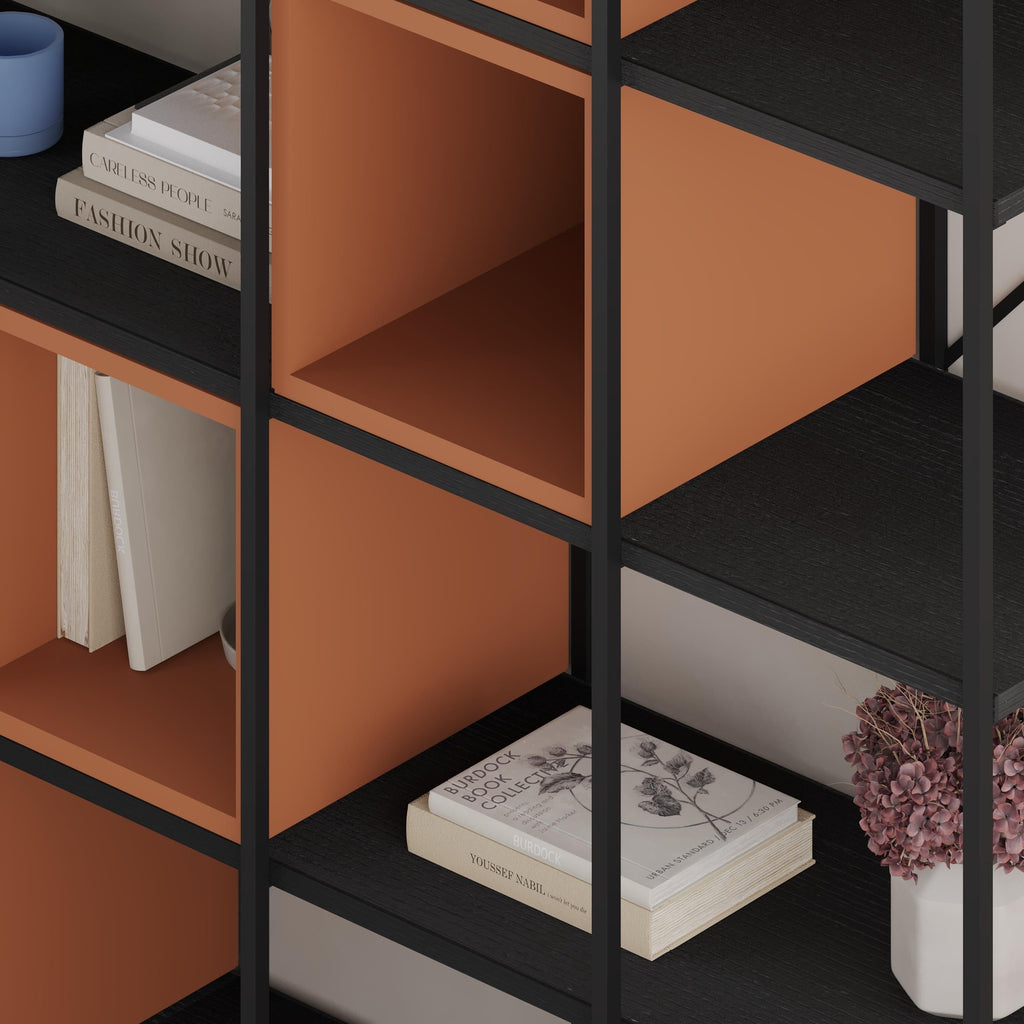 Ensemble bibliothèque industrielle Vale Maxi 39 x 140 x 179 cm