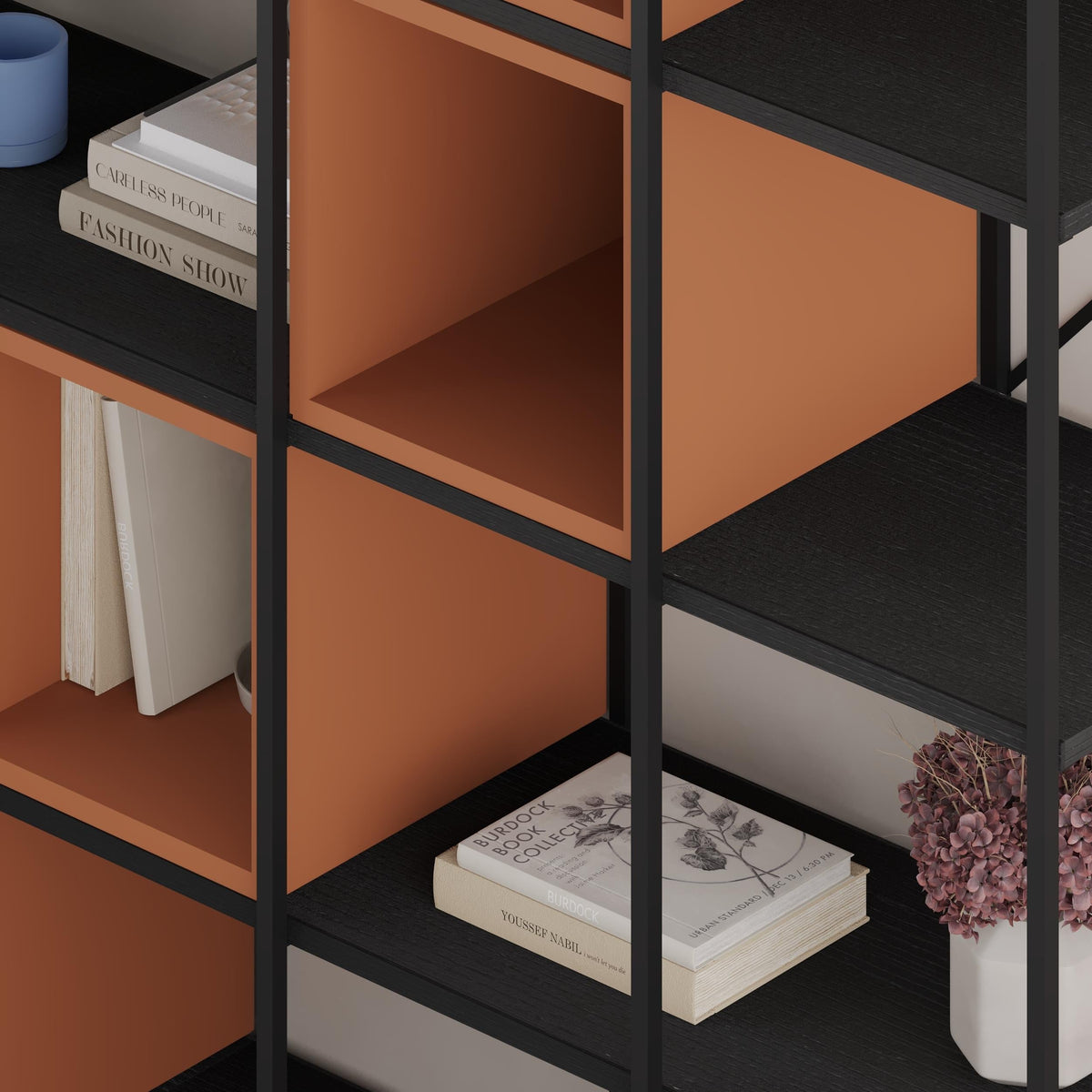Ensemble bibliothèque industrielle Vale Maxi 39 x 140 x 179 cm