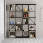 Ensemble bibliothèque industrielle Vale Maxi 39 x 140 x 179 cm