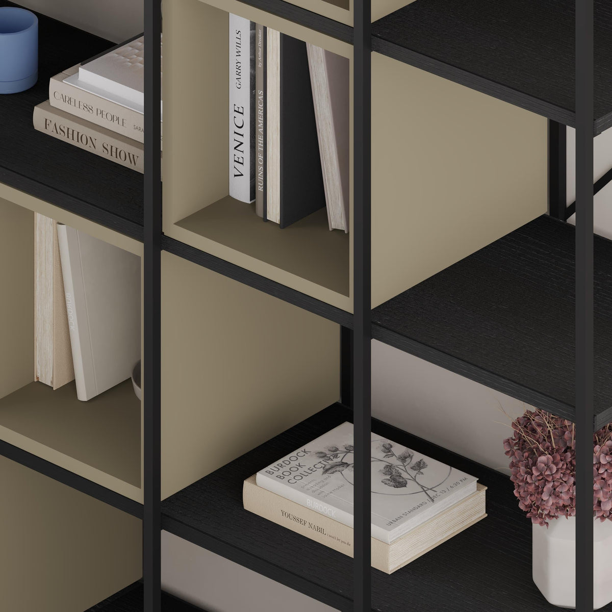 Ensemble bibliothèque industrielle Vale Maxi 39 x 140 x 179 cm