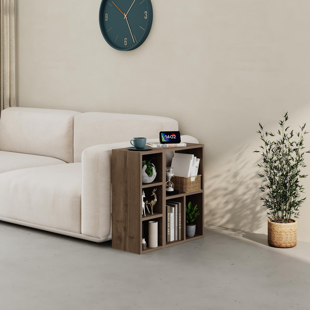 Bibliothèque basse Combayn – Meuble de rangement modulaire
