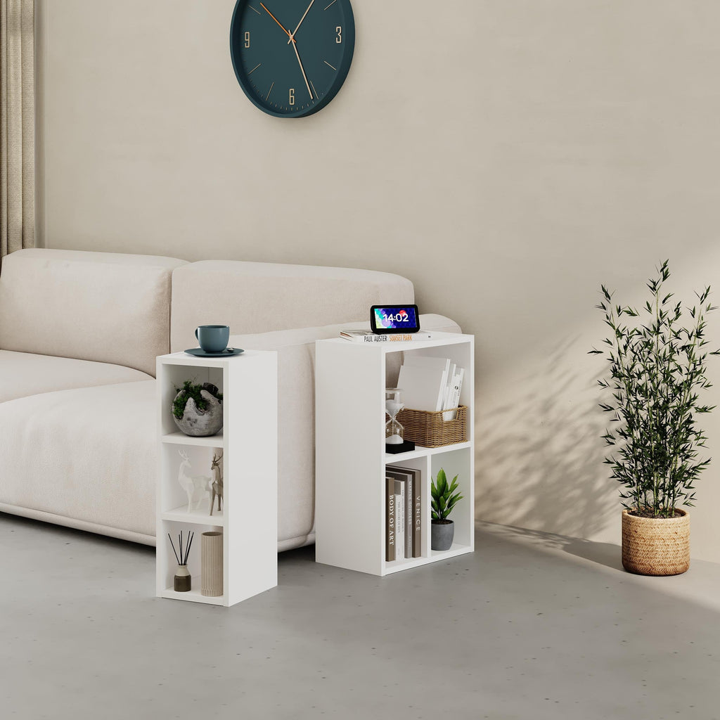 Bibliothèque basse Combayn – Meuble de rangement modulaire