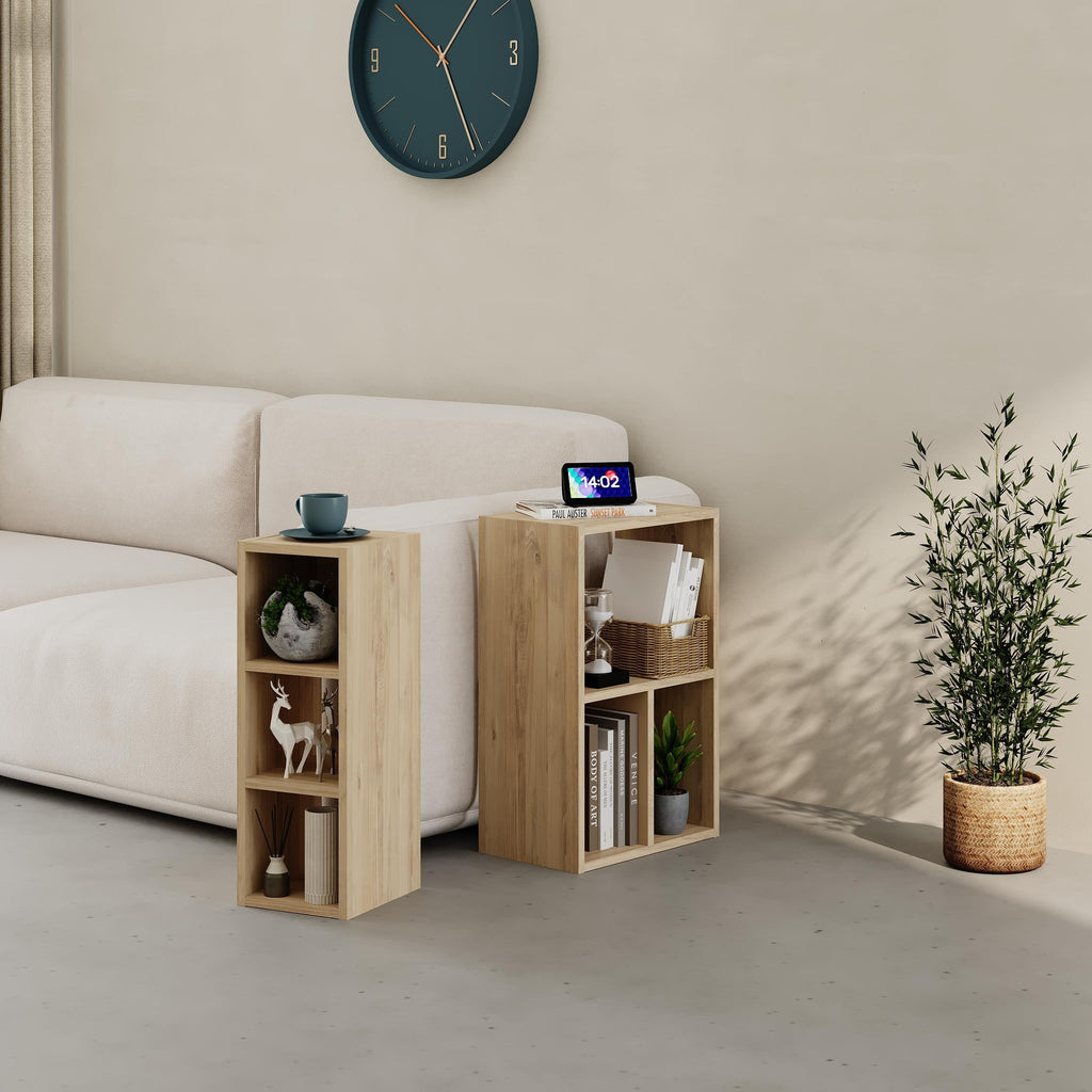 Bibliothèque basse Combayn – Meuble de rangement modulaire