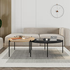 Lot de tables basses rondes et ovales Odelia