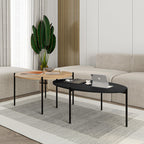 Lot de tables basses rondes et ovales Odelia