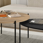 Lot de tables basses rondes et ovales Odelia