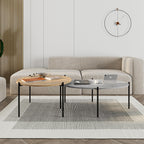 Lot de tables basses rondes et ovales Odelia