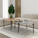 Lot de tables basses rondes et ovales Odelia