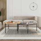 Lot de tables basses rondes et ovales Odelia