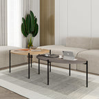 Lot de tables basses rondes et ovales Odelia