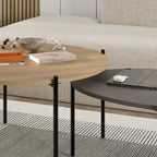 Lot de tables basses rondes et ovales Odelia