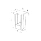 Table d'appoint Tasos – Table d'appoint compacte et moderne pour chevet et canapé