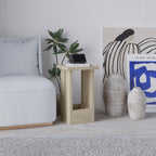 Table d'appoint Tasos – Table d'appoint compacte et moderne pour chevet et canapé