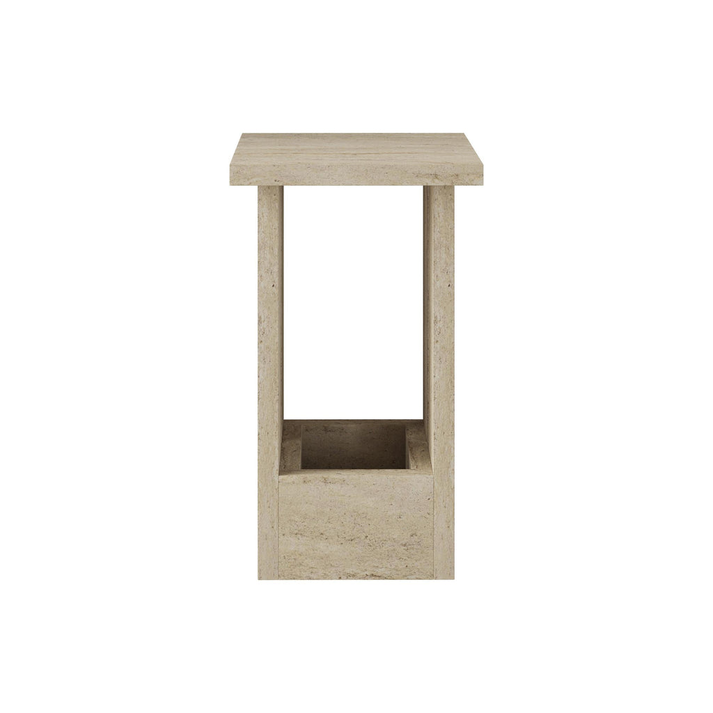 Table d'appoint Tasos – Table d'appoint compacte et moderne pour chevet et canapé