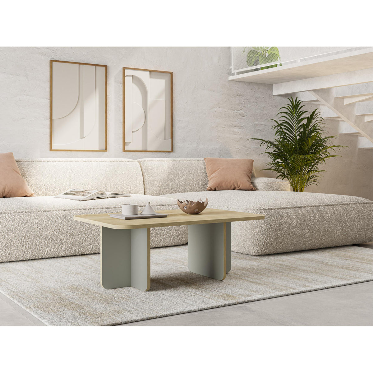 Table basse rectangulaire Hillary – Table de salon moderne 100 cm