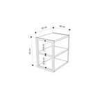 Table d'appoint Echo simple – Table d'appoint moderne pour canapé avec étagères