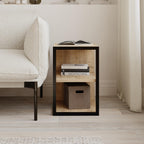 Table d'appoint Echo simple – Table d'appoint moderne pour canapé avec étagères