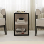 Table d'appoint Echo simple – Table d'appoint moderne pour canapé avec étagères