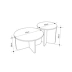 Table basse 2 pièces Hillary Modern