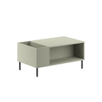 Table basse Vena moderne frêne vert 100 x 60 cm