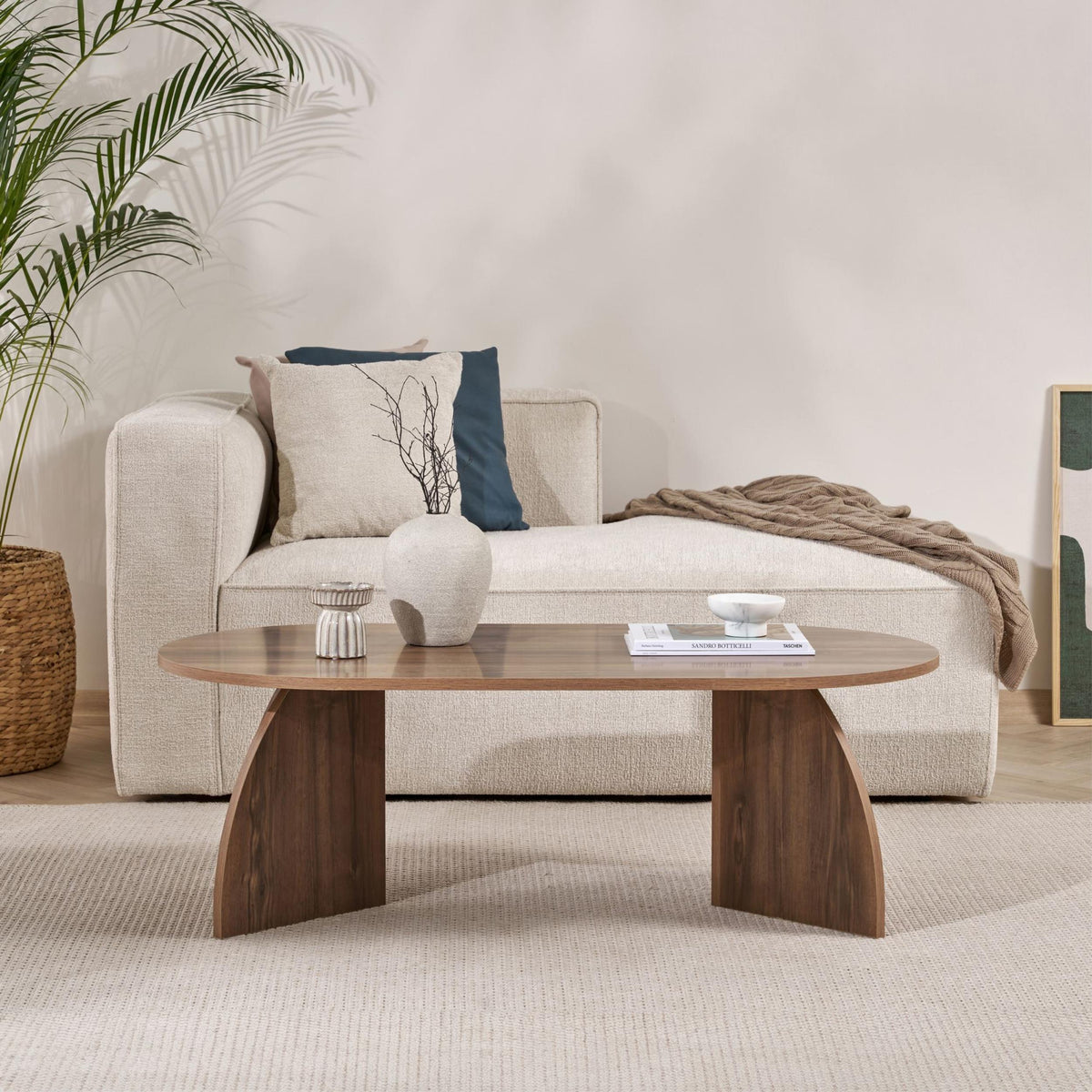 Table basse ovale Melina 120 cm