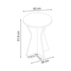 Table d'appoint moderne Lisa – Table d'appoint compacte