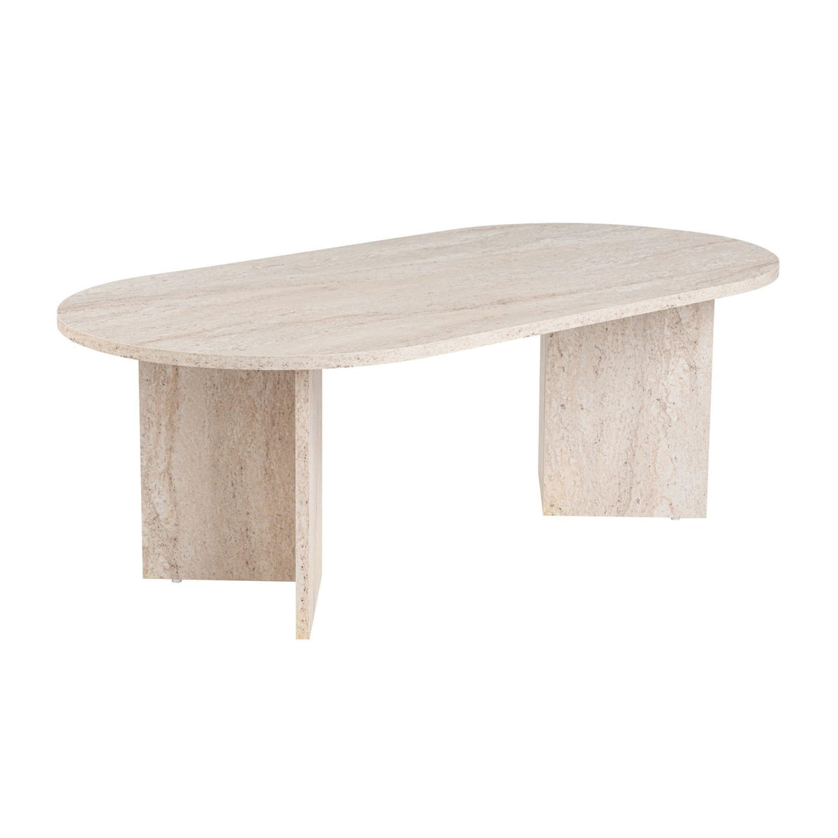Table basse ovale Sable 119 x 60 cm