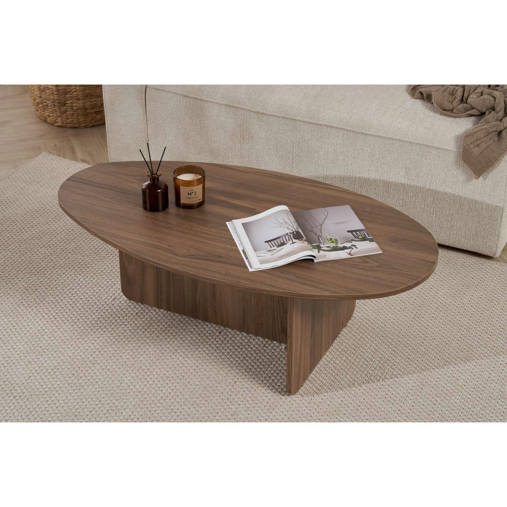 Table basse ovale Orba 120 x 65 x 40 cm