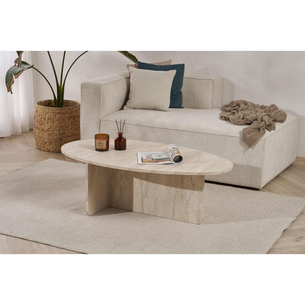 Table basse ovale Orba 120 x 65 x 40 cm