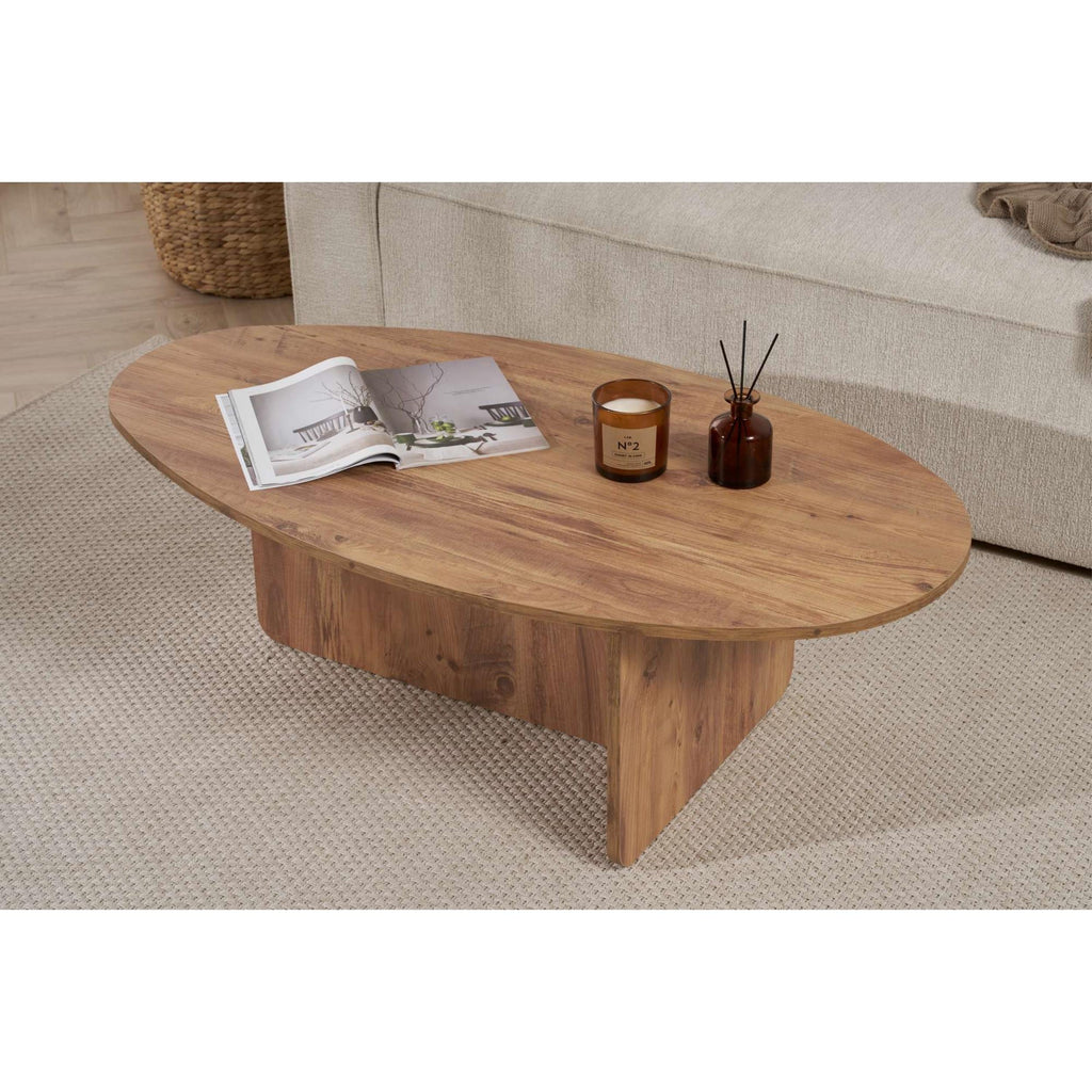Table basse ovale Orba 120 x 65 x 40 cm