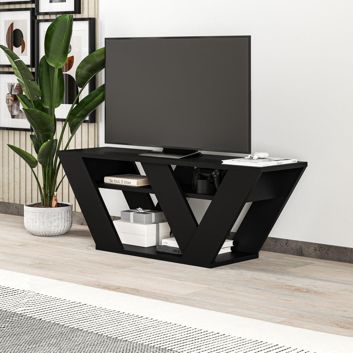 Meuble TV moderne Pipralla 110 cm
