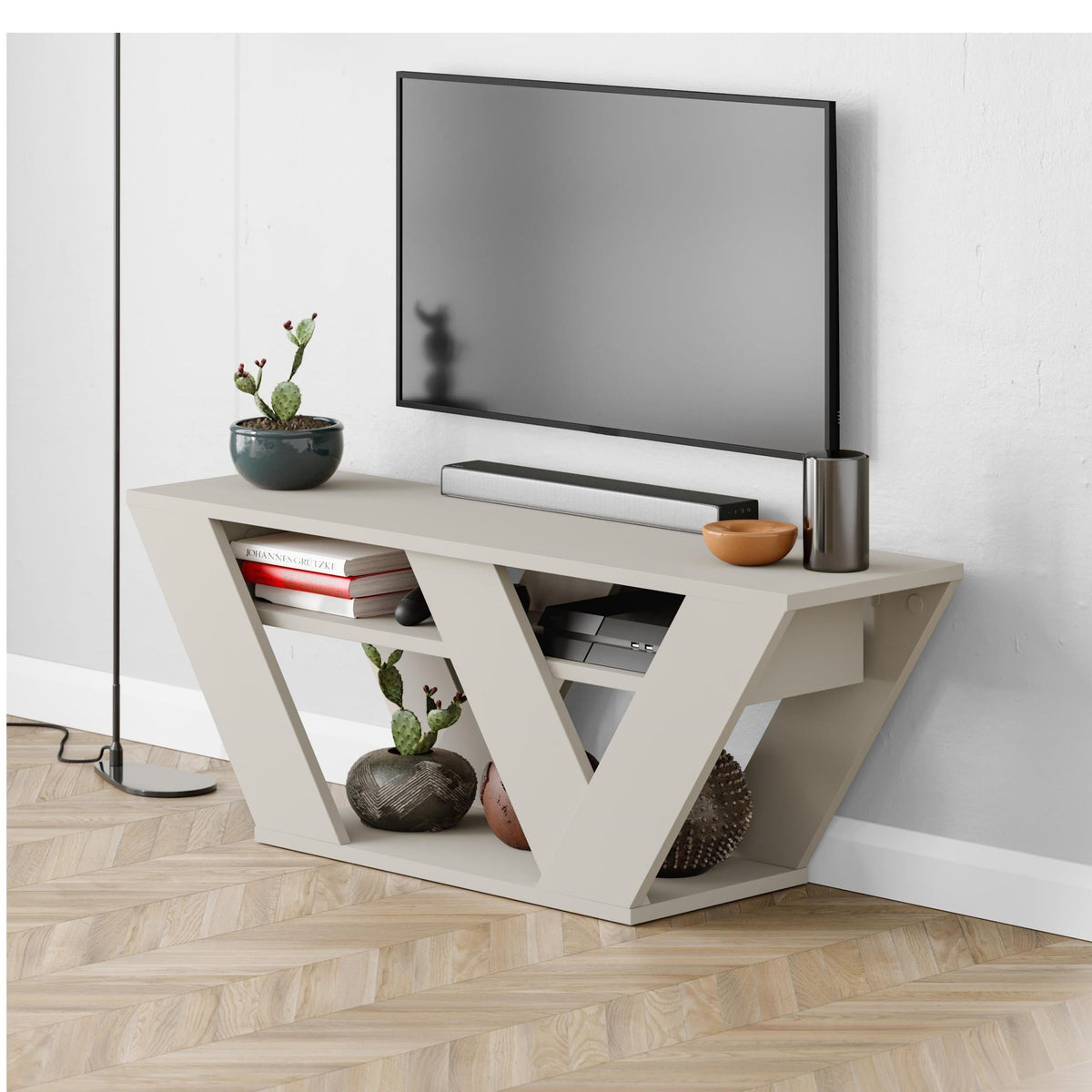 Meuble TV moderne Pipralla 110 cm