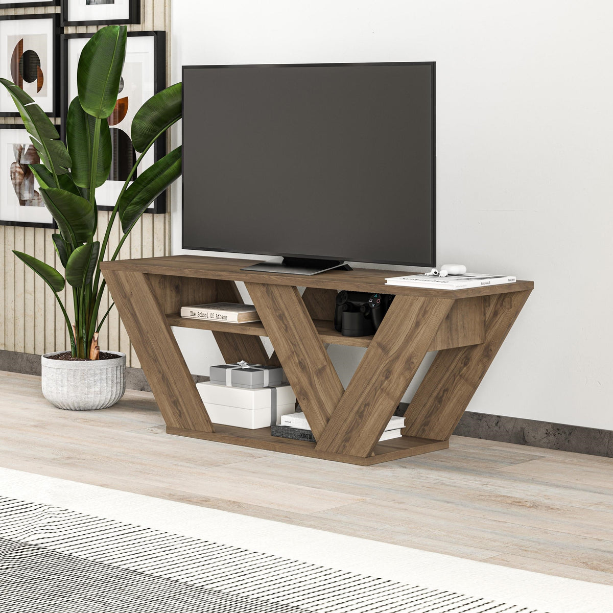 Meuble TV moderne Pipralla 110 cm